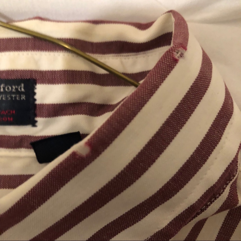 Men’s Hathaway Striped Dress Shirt. Sz 16 1/2 - 34 - Picture 6 of 7